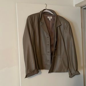 Talbots leather jacket
